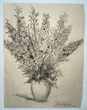 Vase Bouquet Fleurs DESSIN