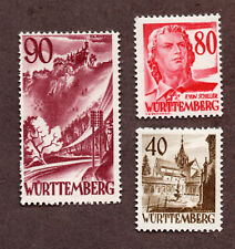 Colonies Françaises Allemagne Wurtemberg  n°35,36,37  Nx TB cote 139 euros!