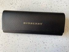 BURBERRY VINTAGE ETUI LUNETTES BOÎTE CUIR NOIR