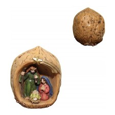 Crèche Nativité Dans Noix