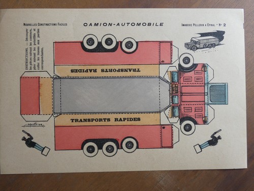 Maquette papier camion - papier,