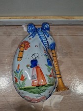  bouquetière en faïence HB HENRIOT QUIMPER en forme de Biniou A Saisir 
