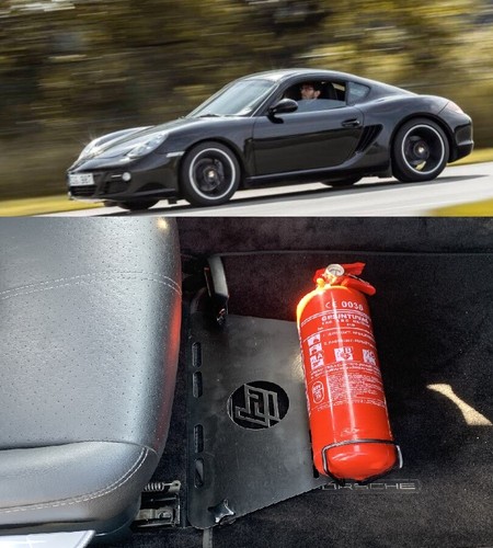 Support extincteur porsche - support,
