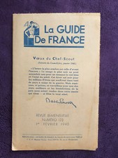 scoutisme : brochure " La guide de France " 1940 - 2eme guerre mondiale