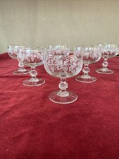 6 coupes à Champagne cristal d'Arques Luminarc modèle SARMENT