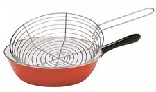 Poêle à friture émail 26 cm tous feux dont induction BAUMALU