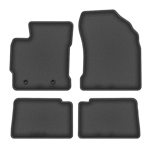 Jeu tapis velours graphite - de,