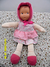 CJ/COROLLE DOUDOU POUPEE CHIFFON TETE VINYL ROBE FLEUR ANNEE 2012 25CM ETAT NEUF