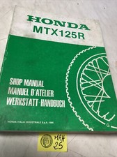 Honda MTX125R G 1986 MTX125 R manuel revue technique moto atelier 125 MTX