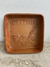 Ancien Plat Four Terre Cuite