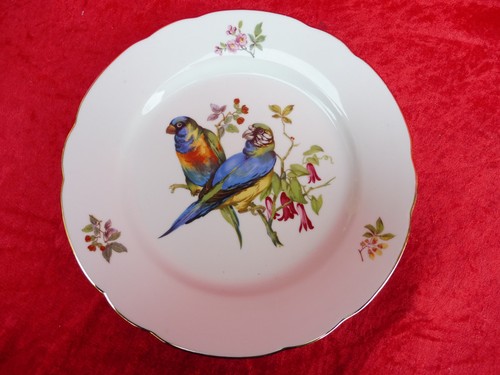 Beau plat décor oiseau - plat, mpm