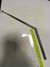 Antenne télescopique orientable  AM FM laiton chromé 54cm,  7 sections  (DepC4h3