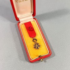 REDUCTION MEDAILLE D'OFFICIER LEGION D'HONNEUR FABRICATION LUXE OR BRILLANTS