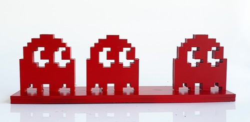Sculpture pacman rouge - pacman,
