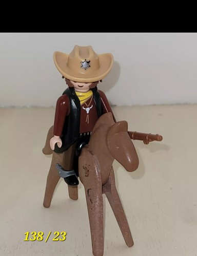 Playmobil cowboy cheval - playmobil,