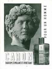 Publicité ancienne parfum homme Caron issue de magazine 1954