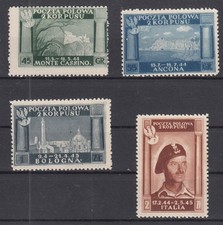 LW26430/ POLISH OCCUPATION IN ITALY – SASSONE # 5 / 8 COMPLETE UNUSED - HUGE CV