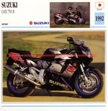 SUZUKI GSX-R 750 GSXR 1992 : Fiche Moto #000732