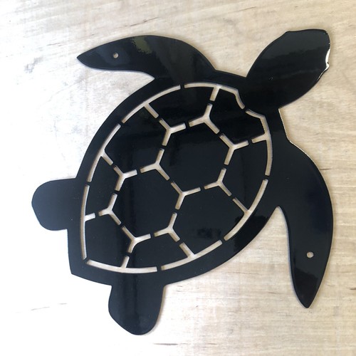 Turtle metal wall art for