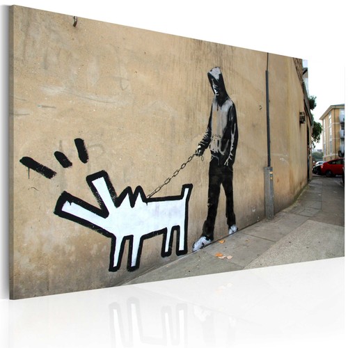 Tableau chien qui aboie ne - "chien,
