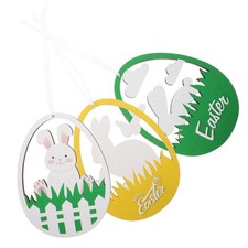  3 Pcs Lapin Paques Decoration