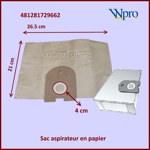 Sac papier aspirateur hoover - papier,