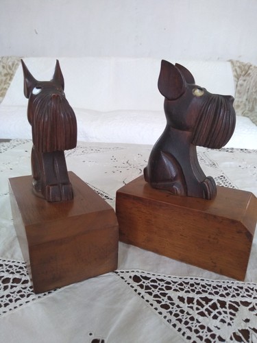 Paire serre livres en bois - paire,