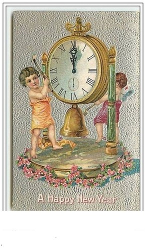 Carte gaufrée happy new - gaufrée, a