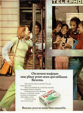publicité Advertising 0323 1972  savon déodorant Rexona  cabine téléphone