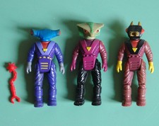 Dino Riders - Lot de 3 Figurines - Vintage Tyco 1989