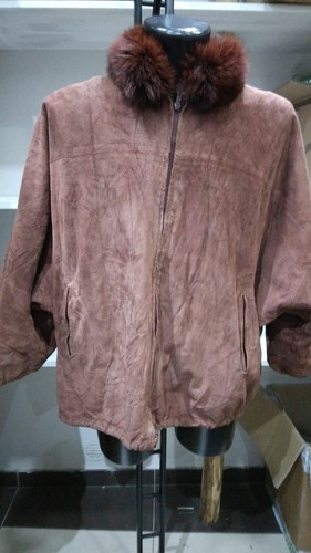 Veste cuir usagée - veste,