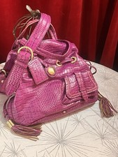 Très Beau Sac LANCEL premier flirt cuir fuchsia