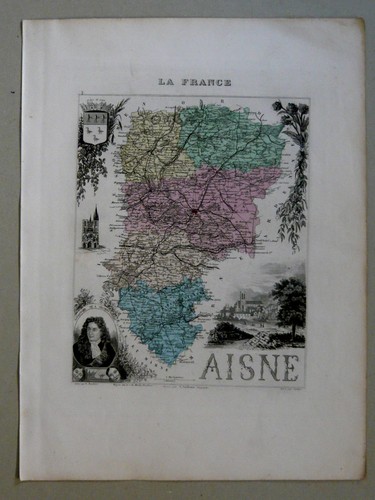 Aisne carte géographique - géographique, a