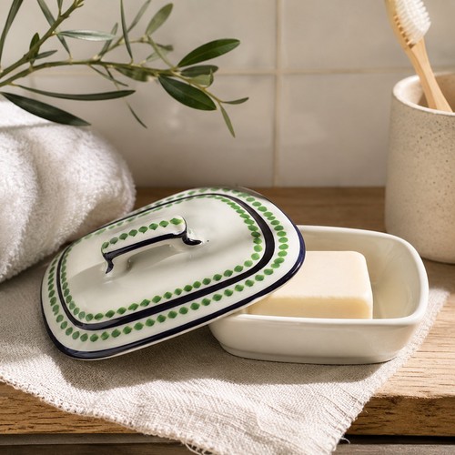 Porte savon céramique avec - porte-savon,