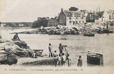 CPA 29 CONCARNEAU Passage Lauriec Animé Enfants Marins Bretagne Postcard PC