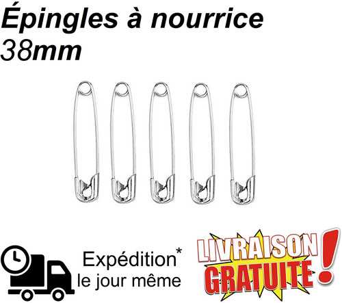 Lot épingle nourrice mm - 5,