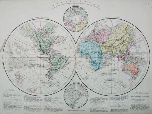 Carte géographique ancienne - ,