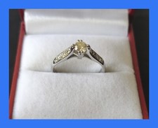 Bague Fiançailles Diamants - Or Blanc