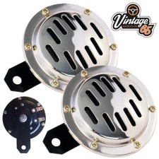 Klaxon Jumeau Chrome 12V Pour