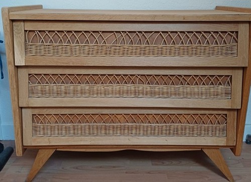 Commode rotin osier - et,