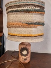 Lampe en céramique Poterie La colombe ca 1960/ French ceramics Lamp midcentury. 