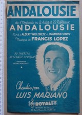 partition ANDALOUSIE - Luis Mariano