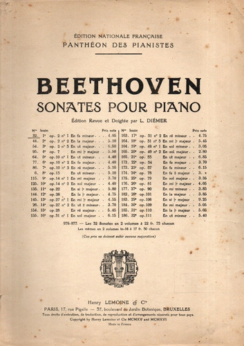 Partition piano 1950 - partition,