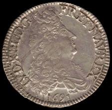 Écu aux 8 L - Louis XIV - 1er