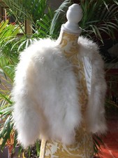 mariage  boléro en plumes de cygne