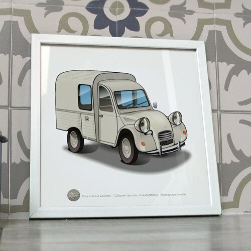 Poster citroën 2cv