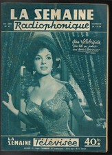 LA SEMAINE RADIOPHONIQUE N°43 ... Octobre 1958 ... GINA LOLLOBRIGIDA