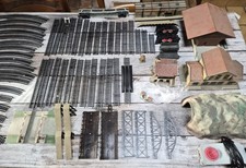 TRAIN ELECTRIQUE HO JOUEF GROS LOT COMPLET MAISON RAILS DROIT COURBE TUNNEL ETC