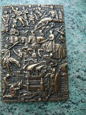 Superbe médaille plaque - , en