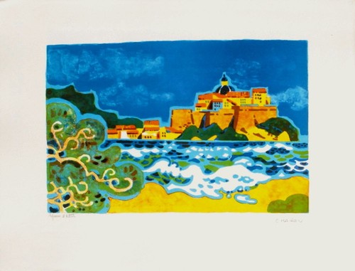 Guy charon lithographie signé - lithographie,